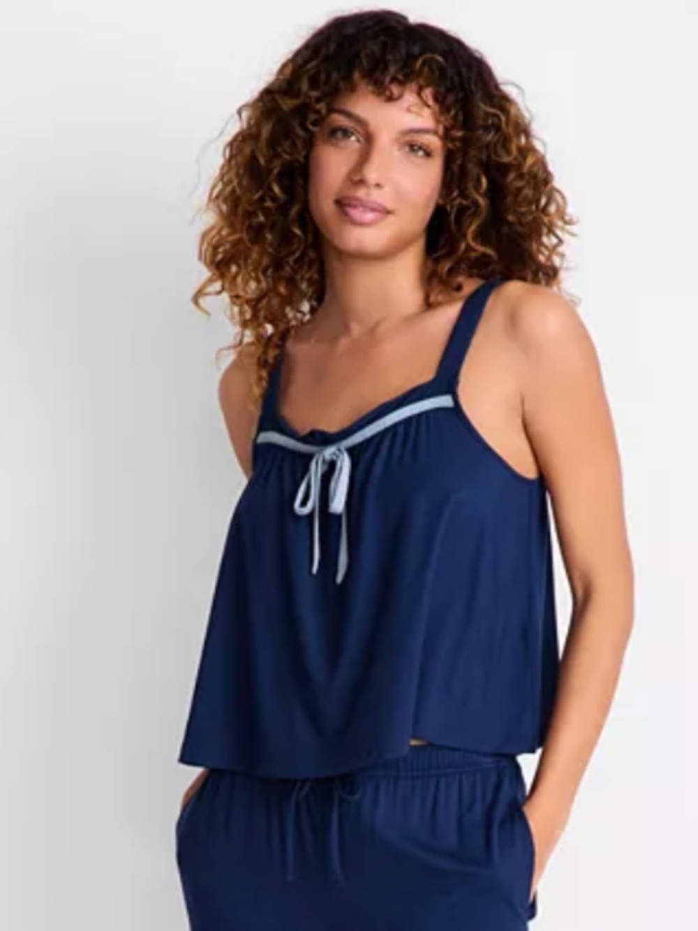 State of Day Women's Solid Fluid Knit Sleep Top